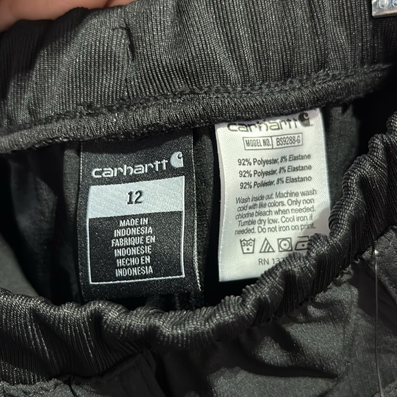 Carhartt Lightweight Ripstop work shorts,4 pocket,elastic waist,wicks sweat,logo - Picture 7 of 8